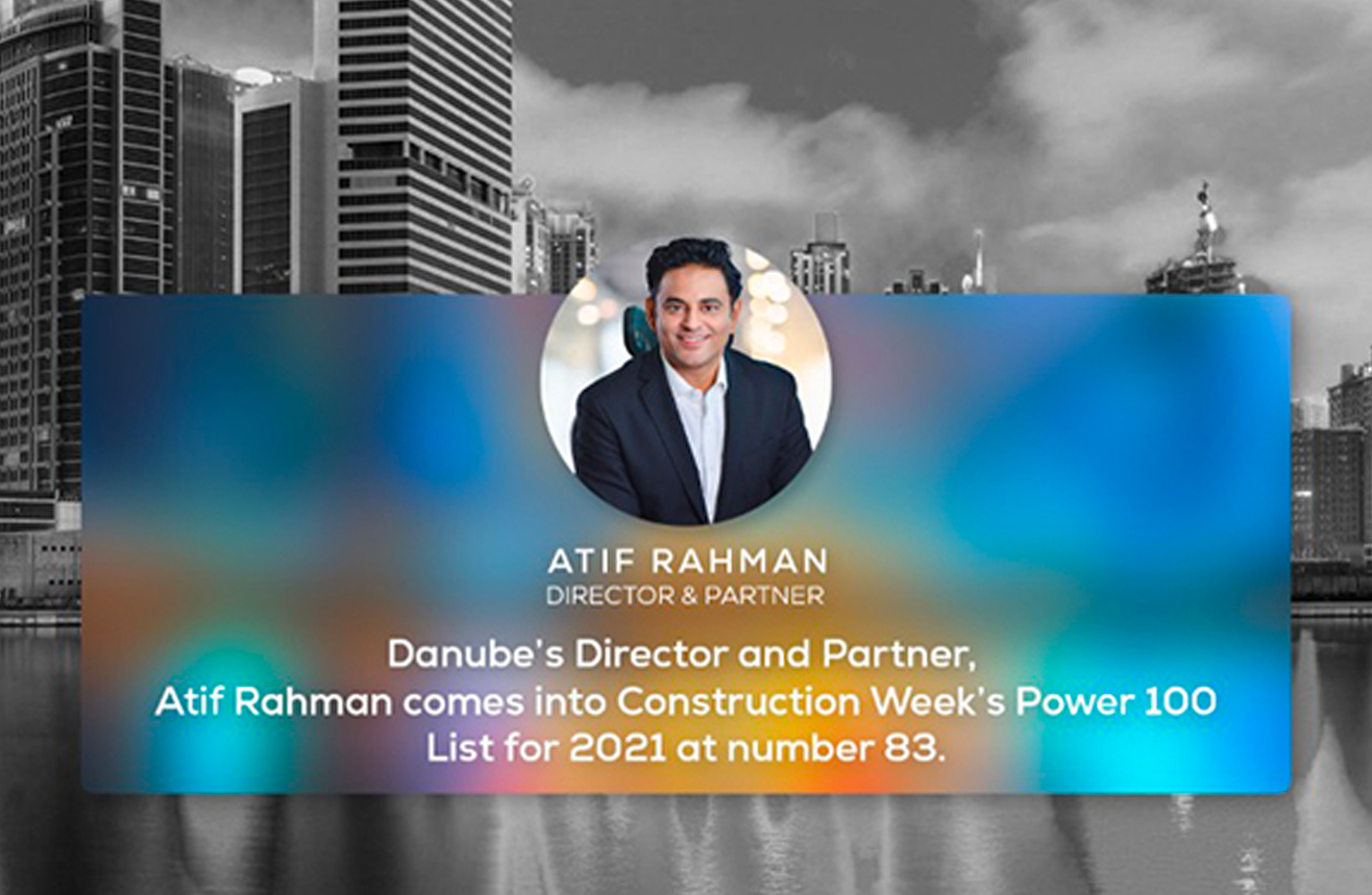 ATIF RAHMAN COMES INTO CONSTRUCTION WEEK’S POWER 100 LIST FOR 2021 AT NUMBER 83