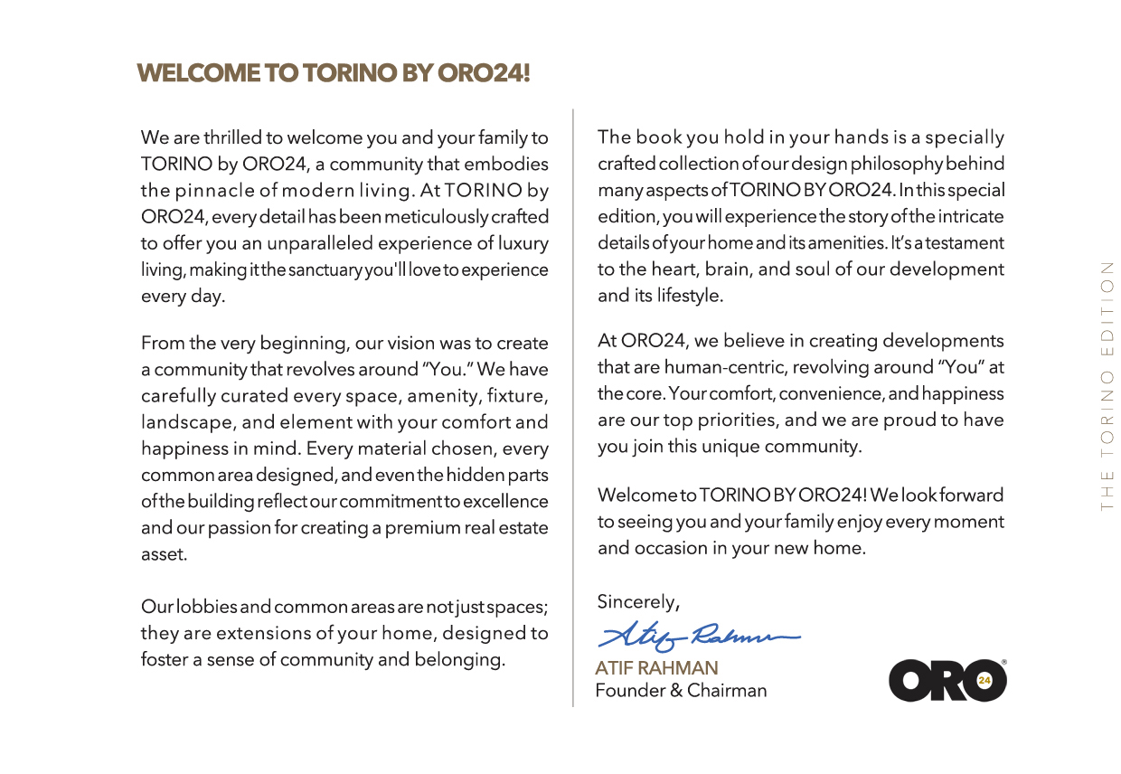 Torino by ORO24 Developemnets Anatomy book